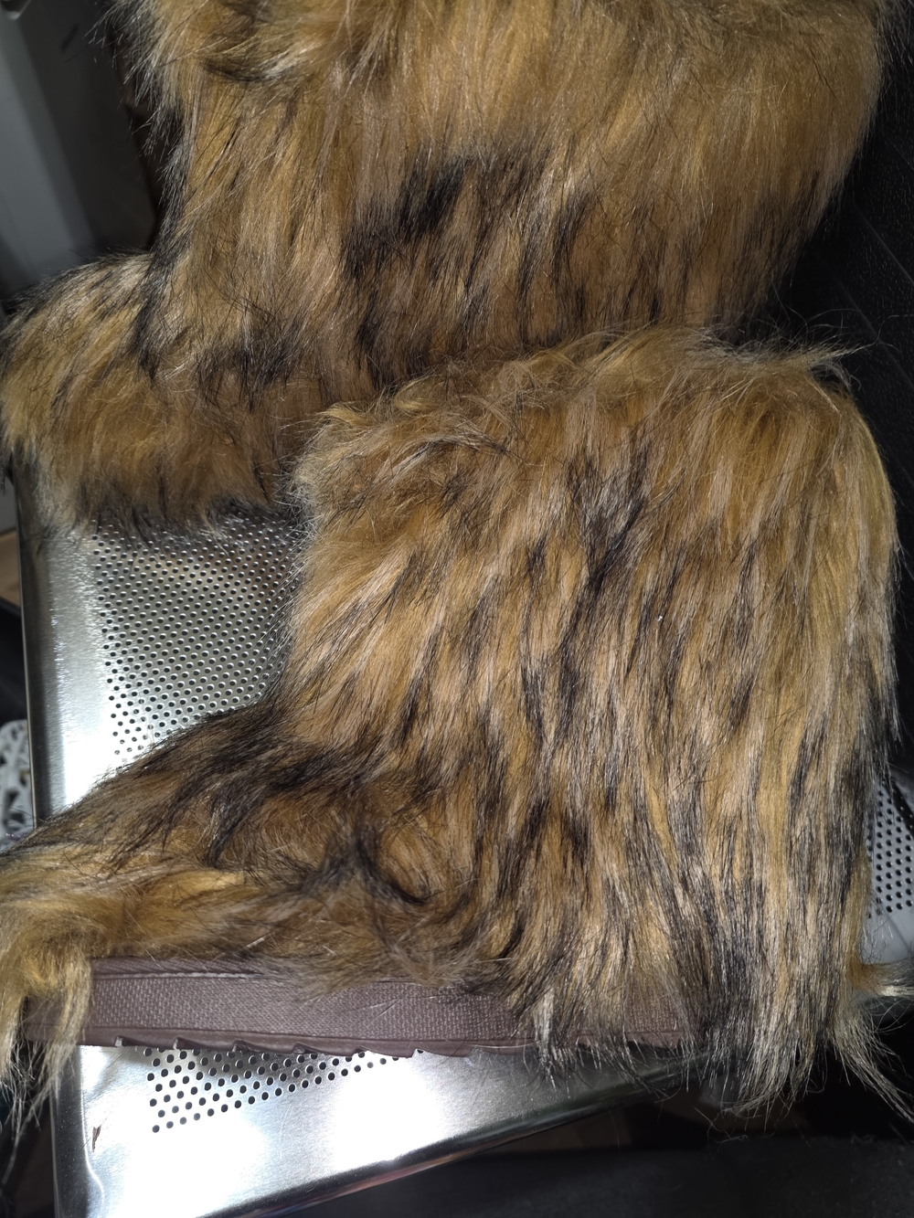 Faux Fur Winter Boots in Brown - Stylish Cold-Weather Footwear